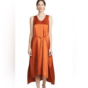Rosetta Getty Apron Wrap Tank Dress in Terracotta, US 6